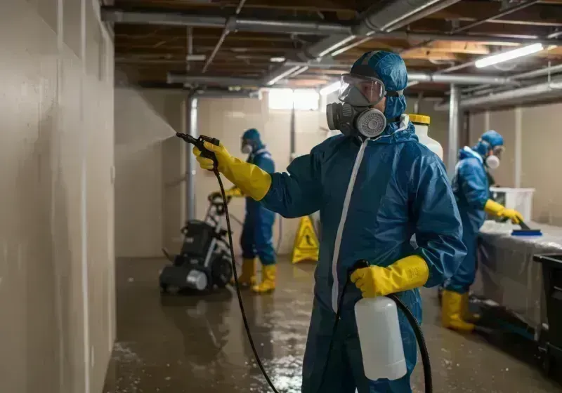 Basement Sanitization and Antimicrobial Treatment process in Archer, FL